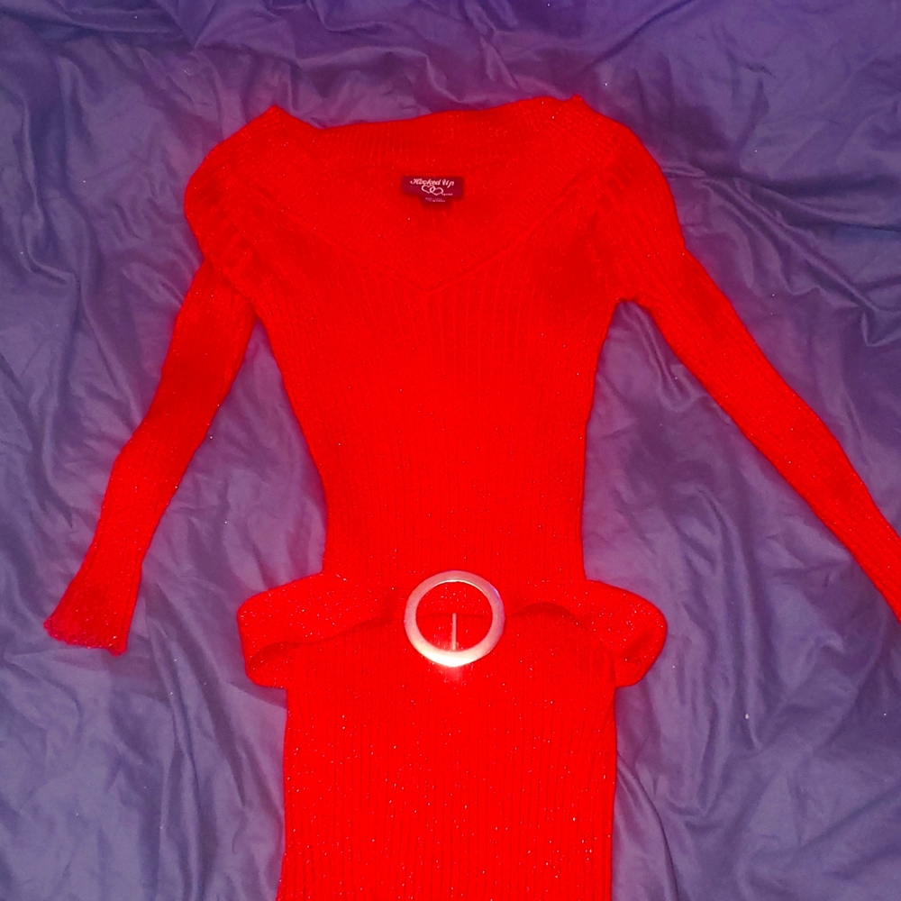 Hooked up by I.O.T red dress size sm